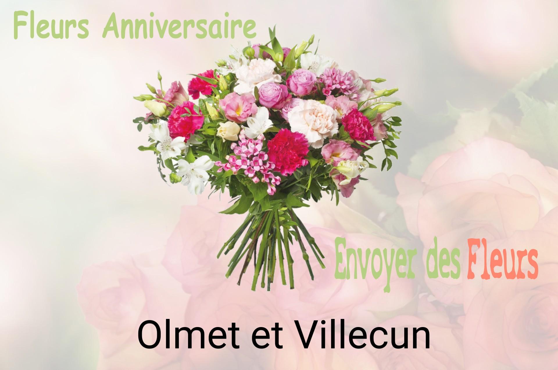 Bouquet de fleurs d’anniversaire livré à Olmet-et-Villecun