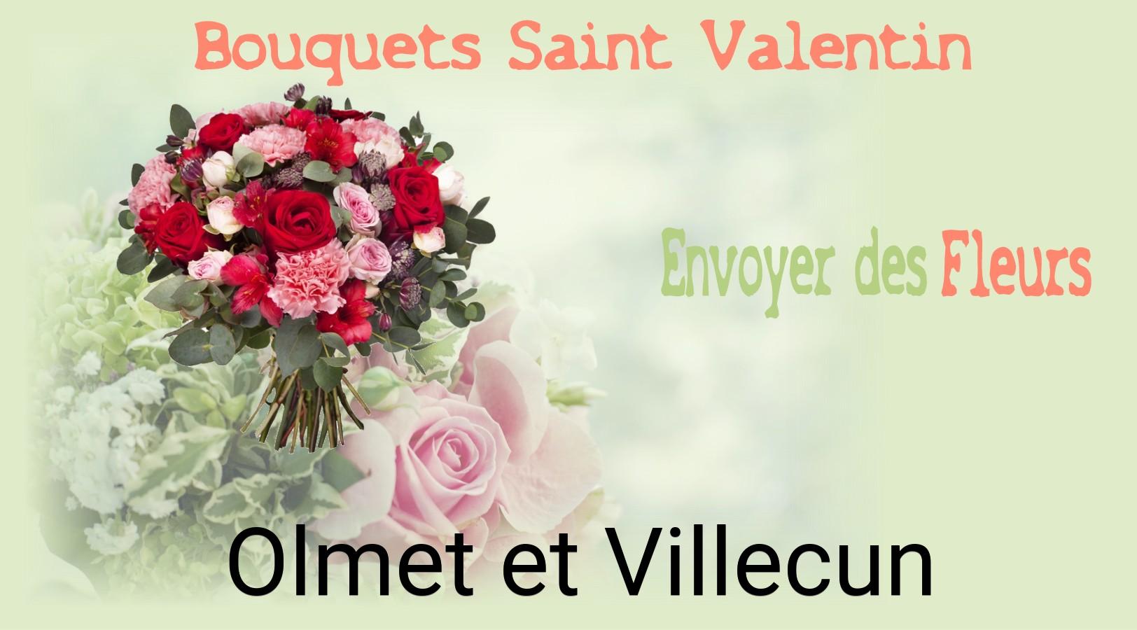 Roses de Saint-Valentin livrées à Olmet-et-Villecun